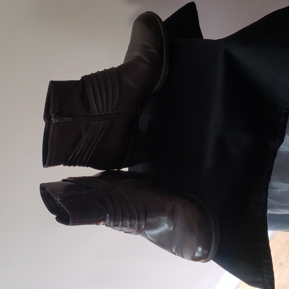 Comfort Plus Brown Ankle Boots - Picture 2 of 6
